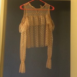 Extraordinary sheer polka dot birthday blouse